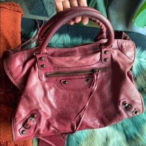 Authentic Balenciaga - Motocross Classic city bag - raspberry pink!